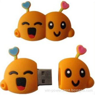PVC USB Flash Drive, Smiling Face USB
